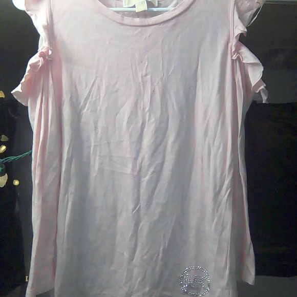 Michael Kors Light Pink Blouse with Rhinestone Accent - Picture 1 of 2
